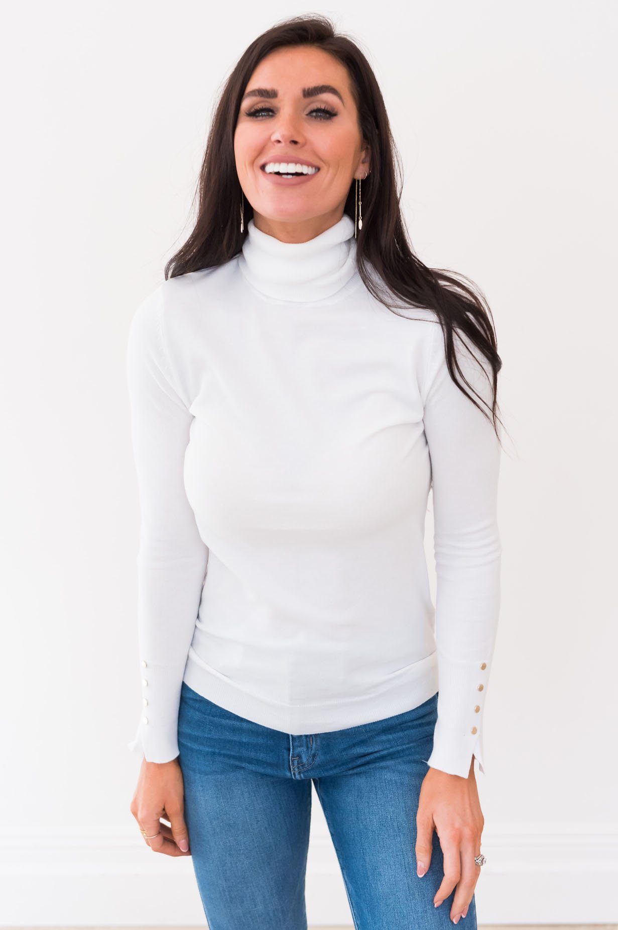 All About The Details Modest Turtleneck