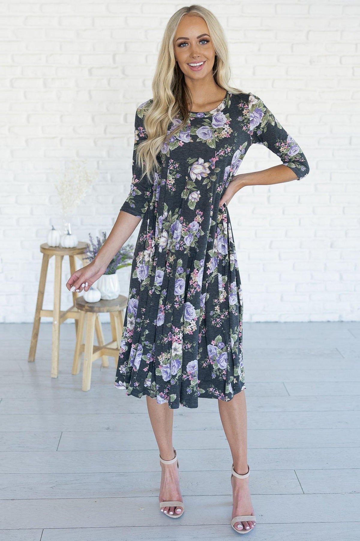 The Shannan Modest Swing dress - NeeSee's Dresses