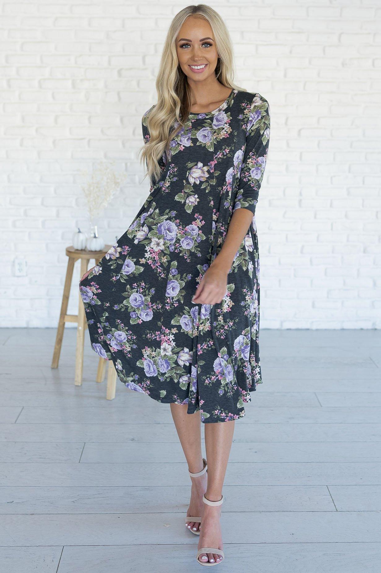 The Shannan Modest Swing dress - NeeSee's Dresses