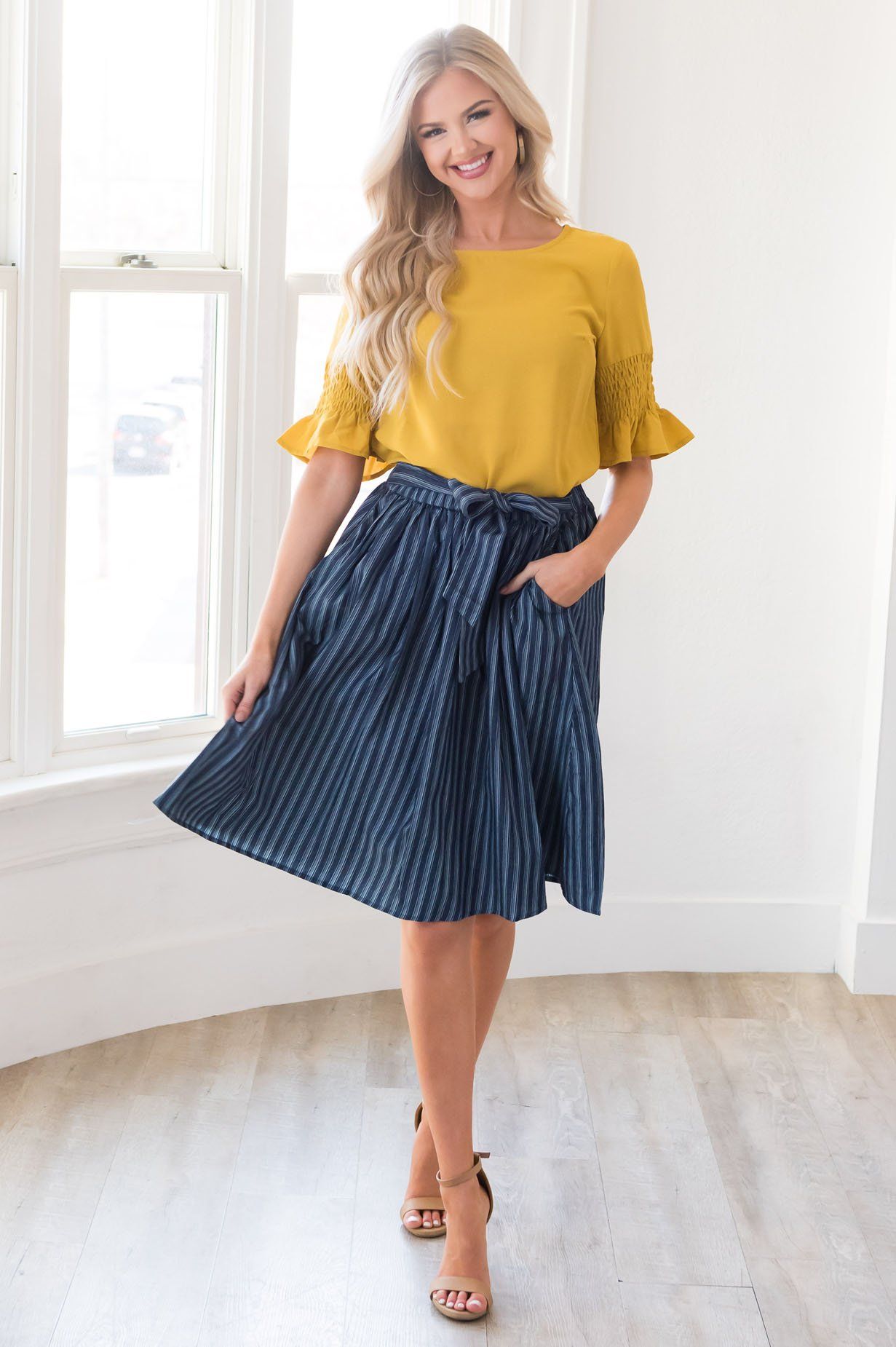 Be Humble Tie Waist Skirt