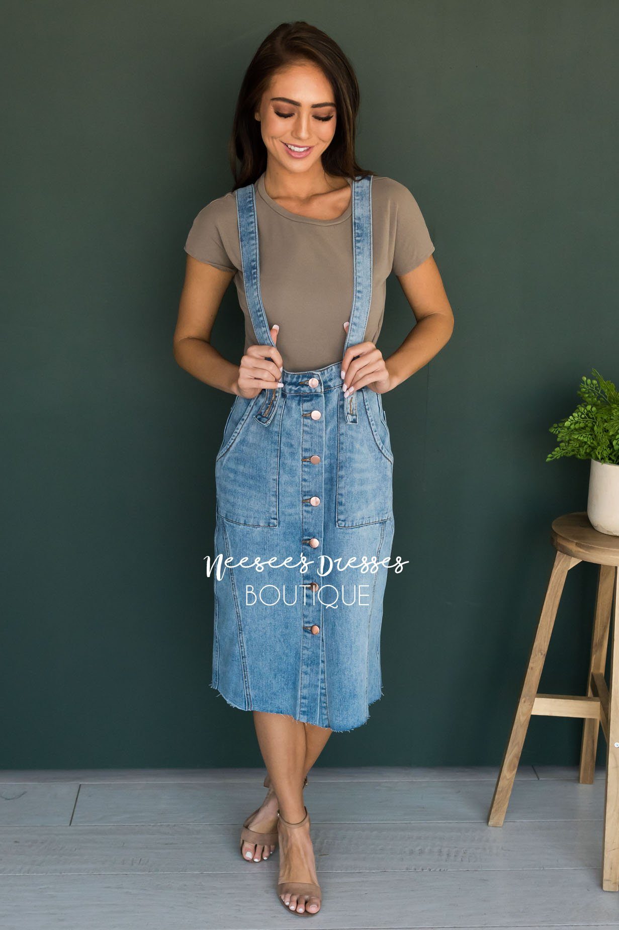 The Haydn Modest Overall Dress - NeeSee's Dresses