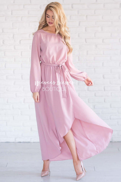 pink church dress