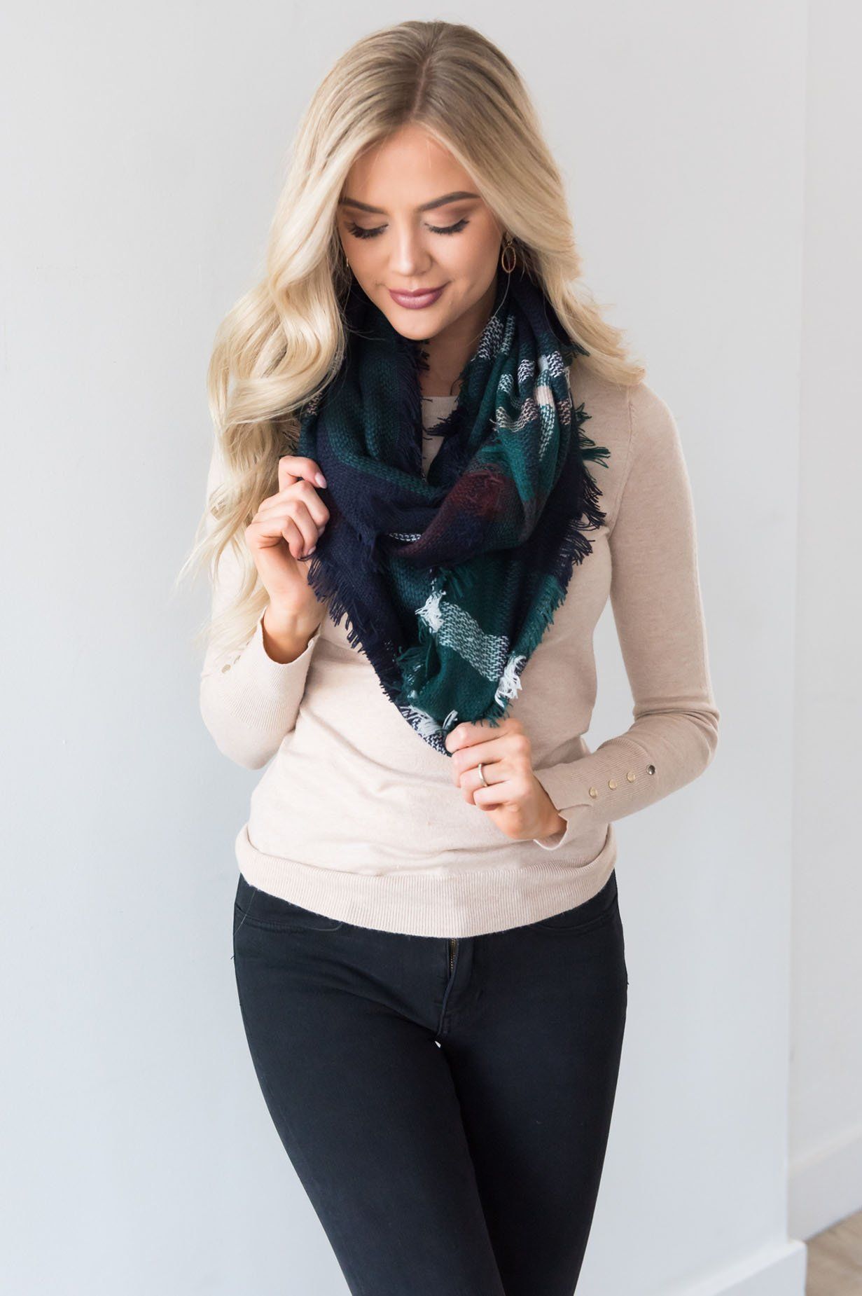 Cozy Up With You Plaid Scarf