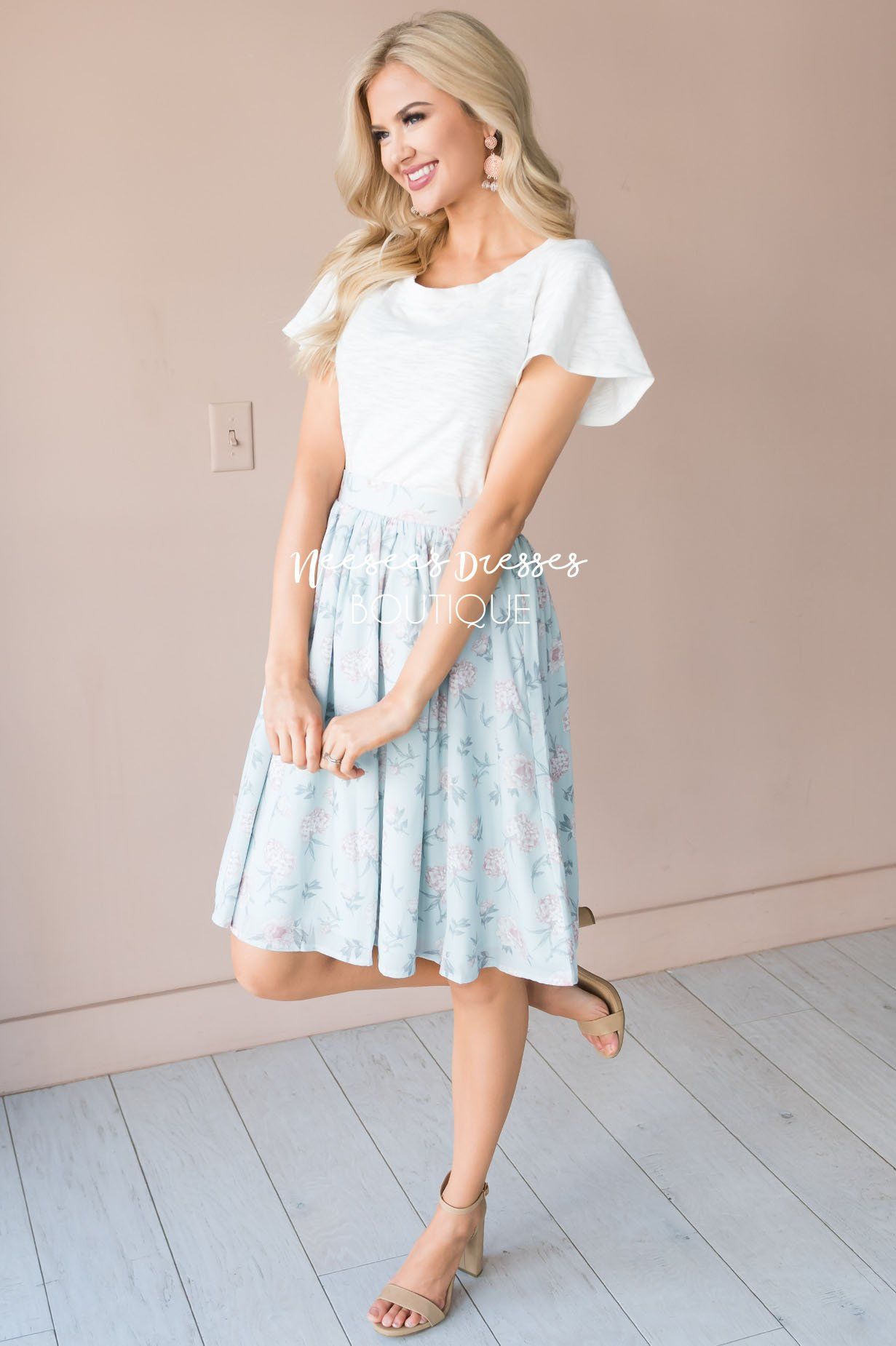 pastel blue occasion dress