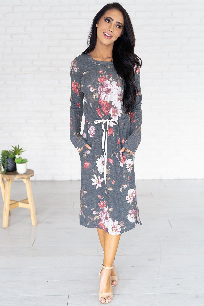 The Maia Modest Mid-Length Dress - NeeSee's Dresses