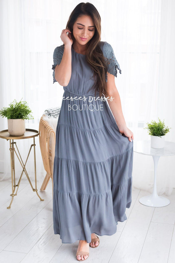 Grey Modest Dress | Best and Affordable Modest Boutique | Cute Modest ...