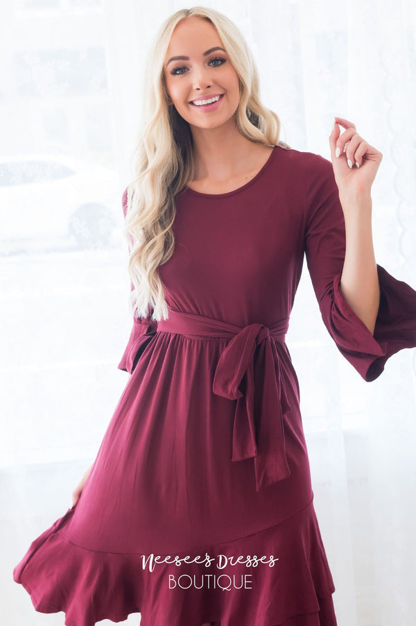 The Monti Modest Mid-Length Dress - NeeSee's Dresses