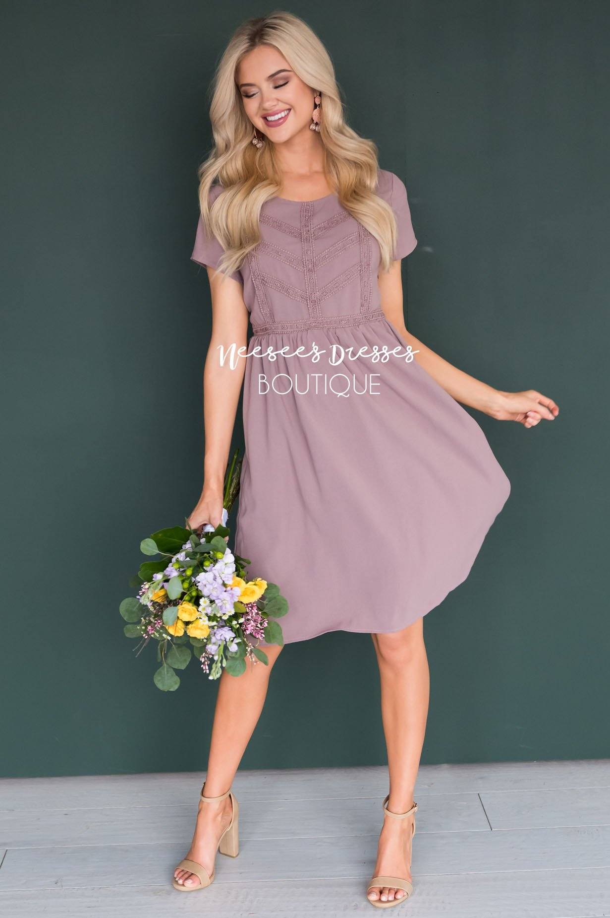 The Kate Modest Mid Length Dress - NeeSee's Dresses