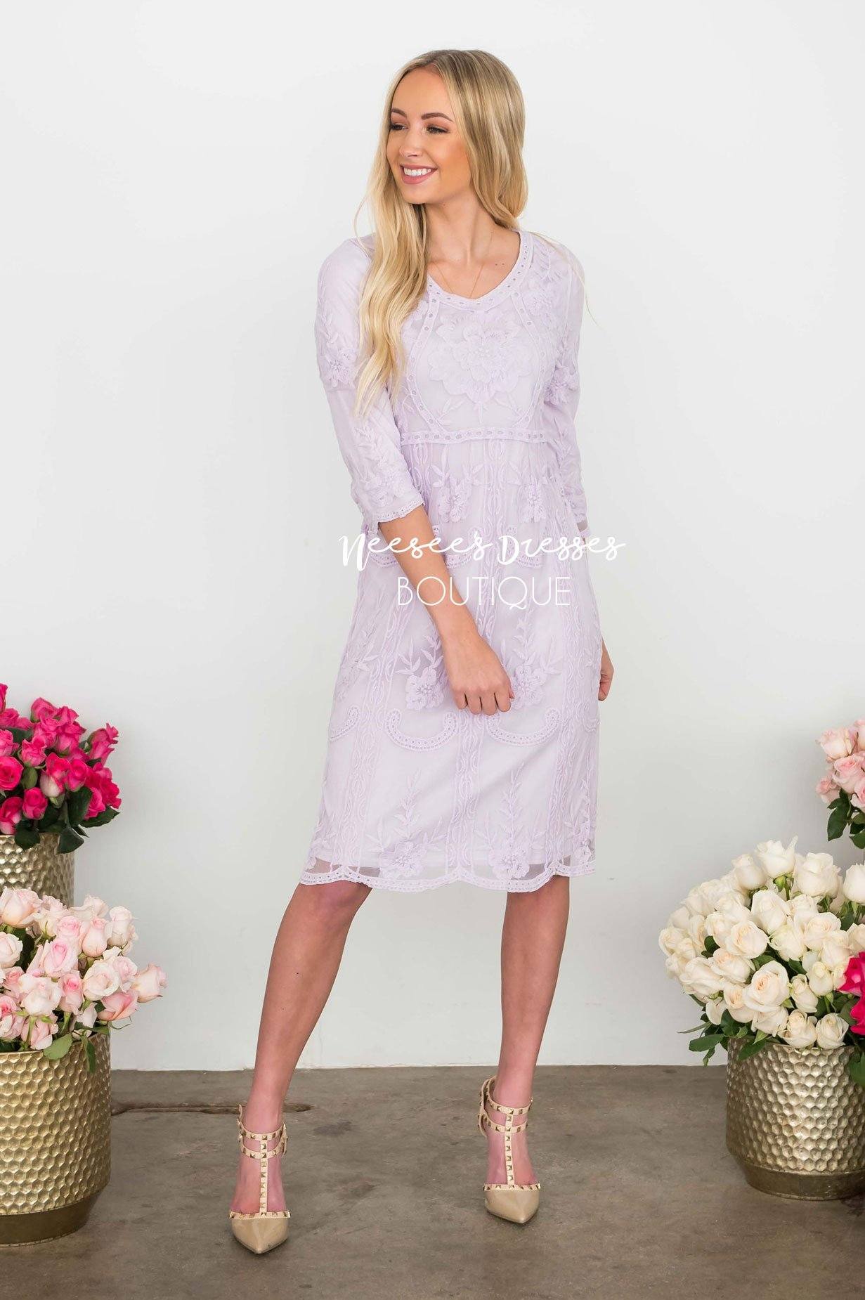 modest lavender bridesmaid dresses