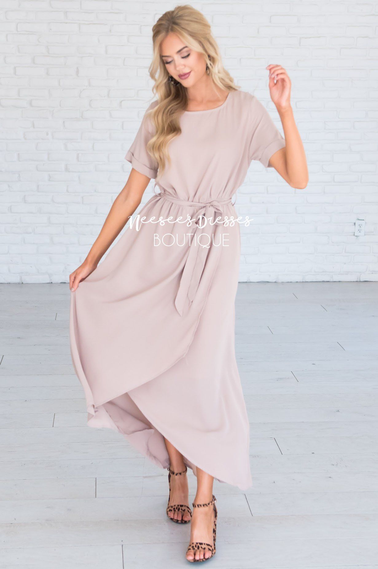 Beige Modest Church Dress | Best and Affordable Modest Boutique | Cute ...