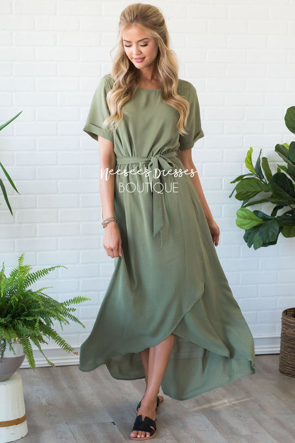 Olive Modest Church Dress | Best and Affordable Modest Boutique | Cute ...