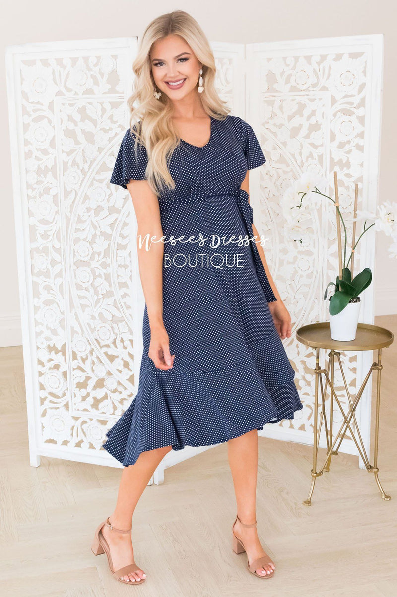The Mason Modest Mid-Length Dress - NeeSee's Dresses