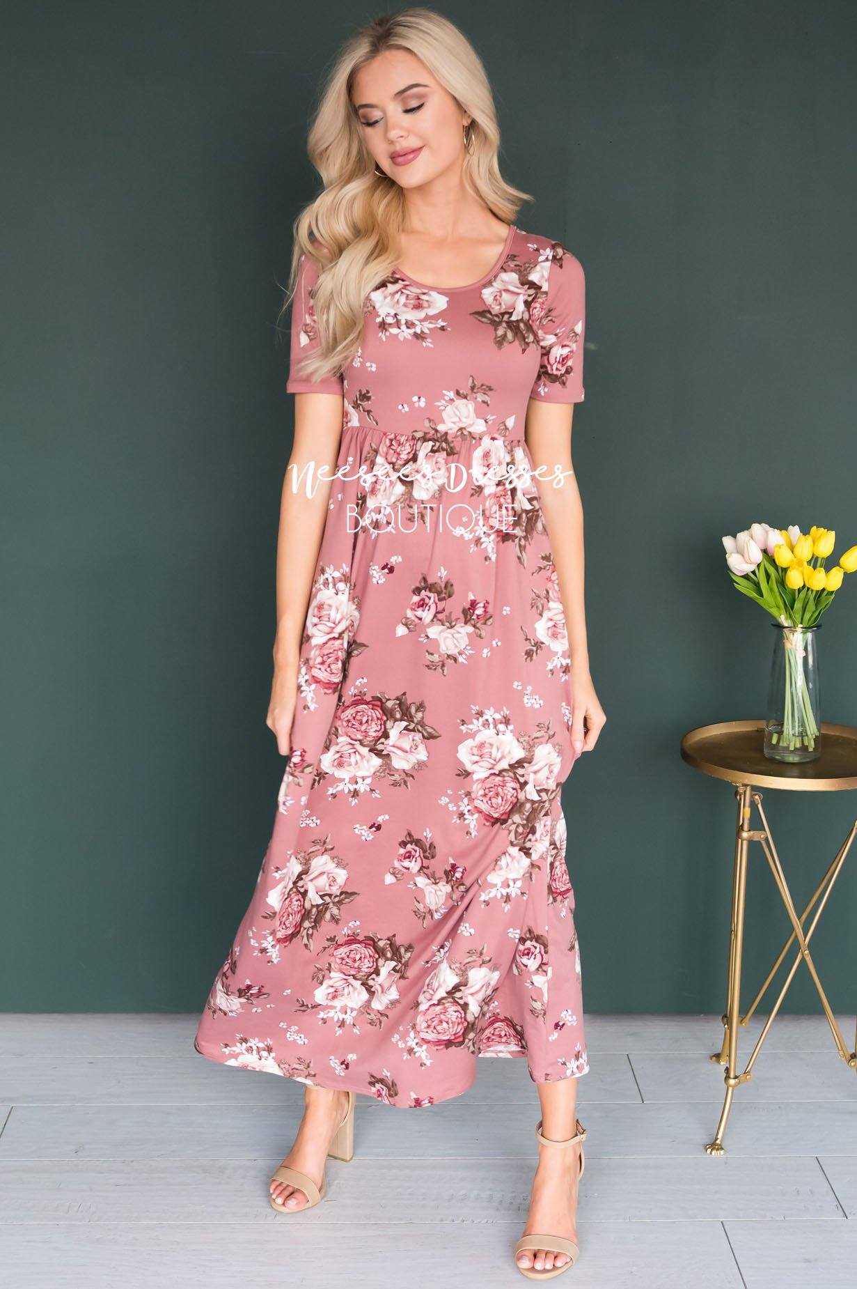 The Miranda Modest Maxi Dress - NeeSee's Dresses