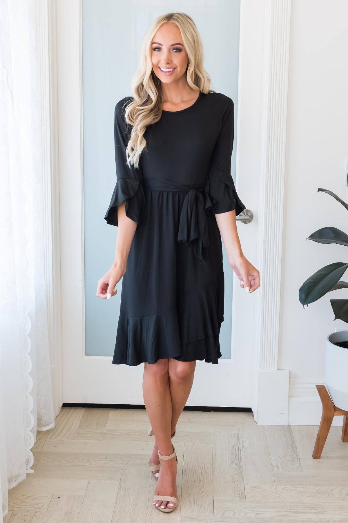 The Monti Modest Mid-Length Dress - NeeSee's Dresses