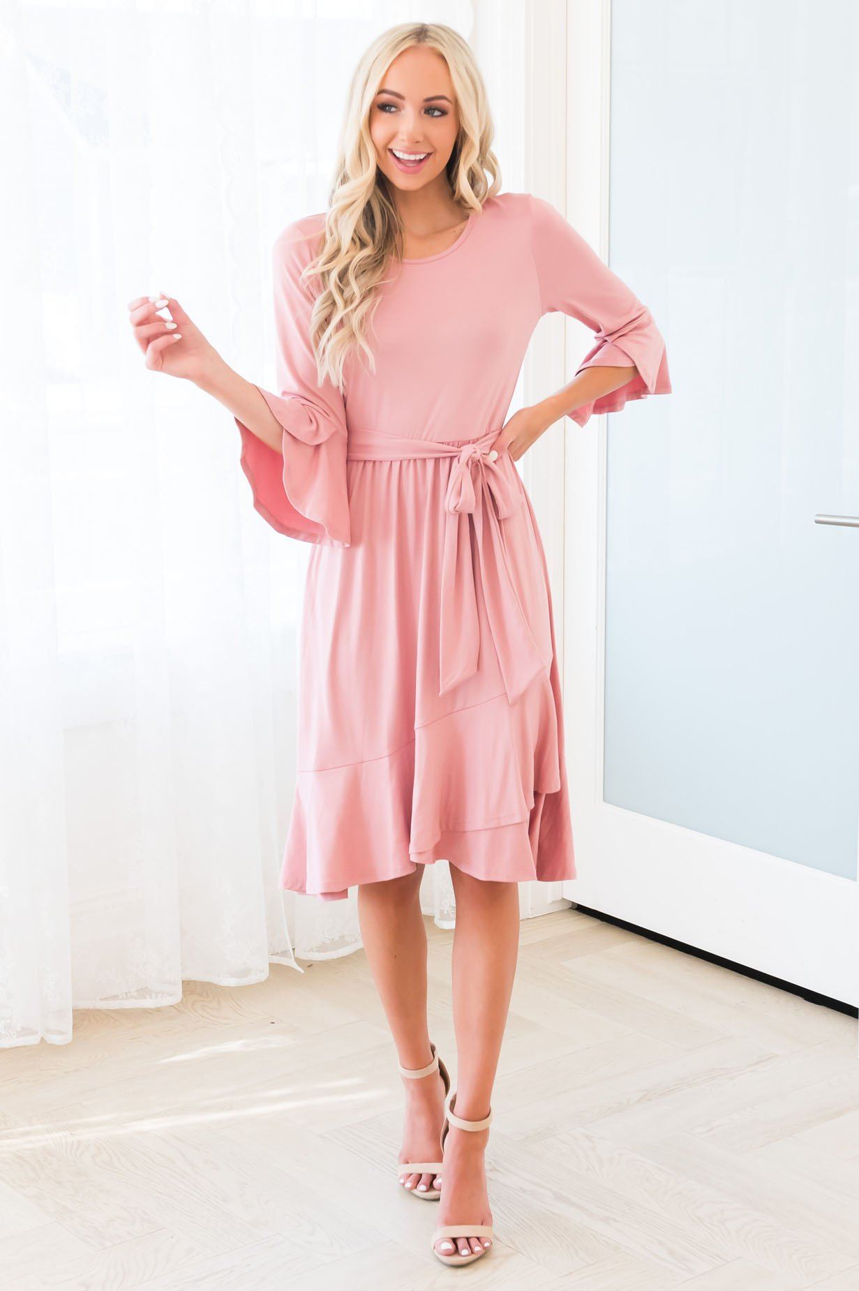 The Monti Modest Mid-Length Dress - NeeSee's Dresses