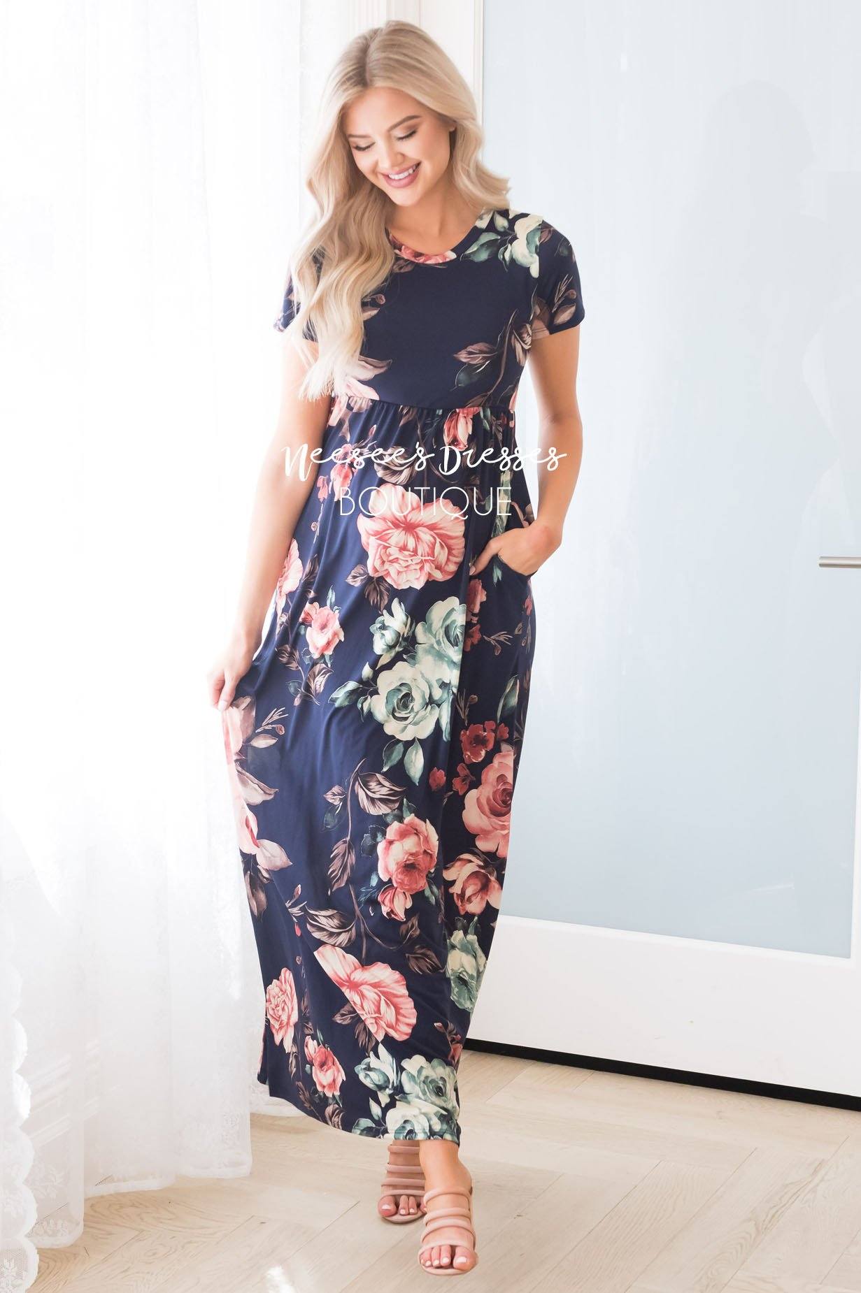 The Catlin Modest Maxi Dress - NeeSee's Dresses