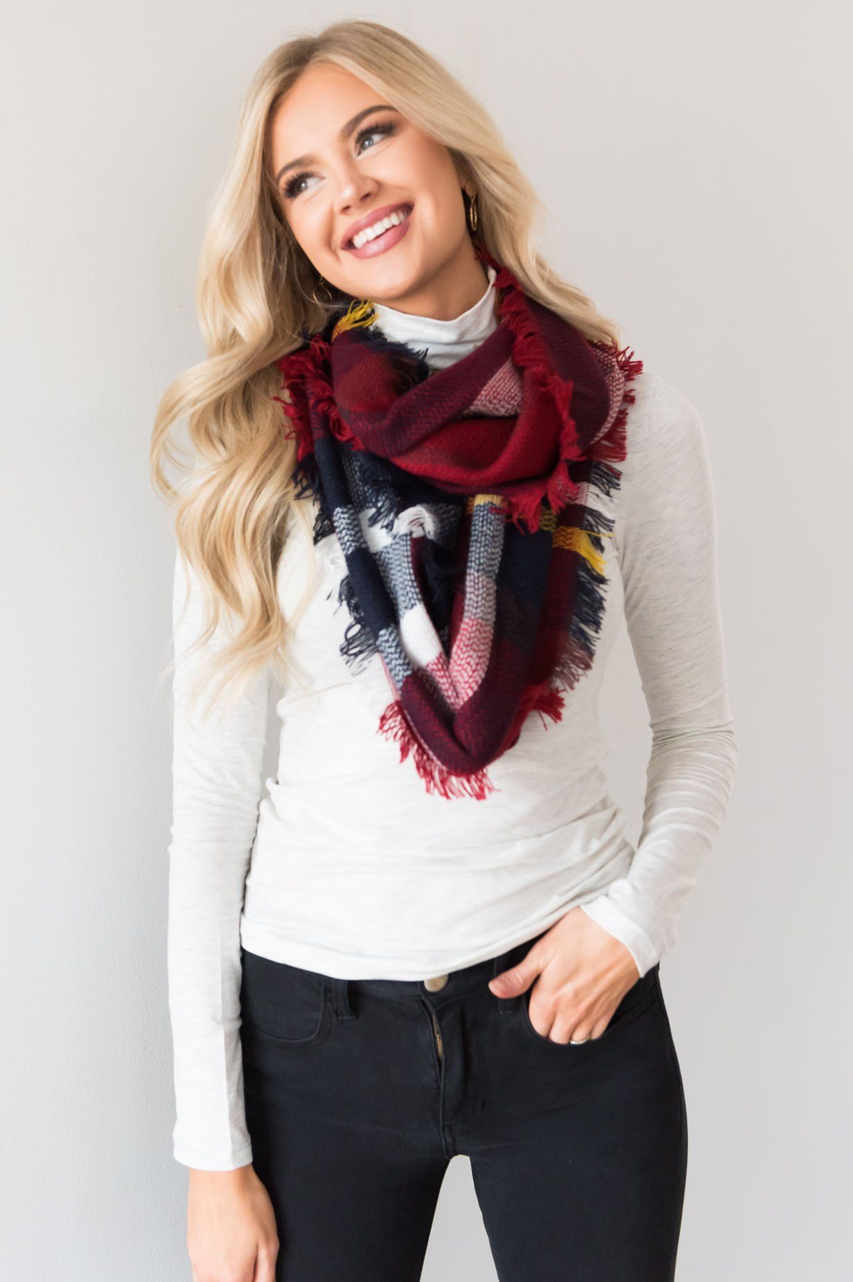 Cozy Up With You Plaid Scarf