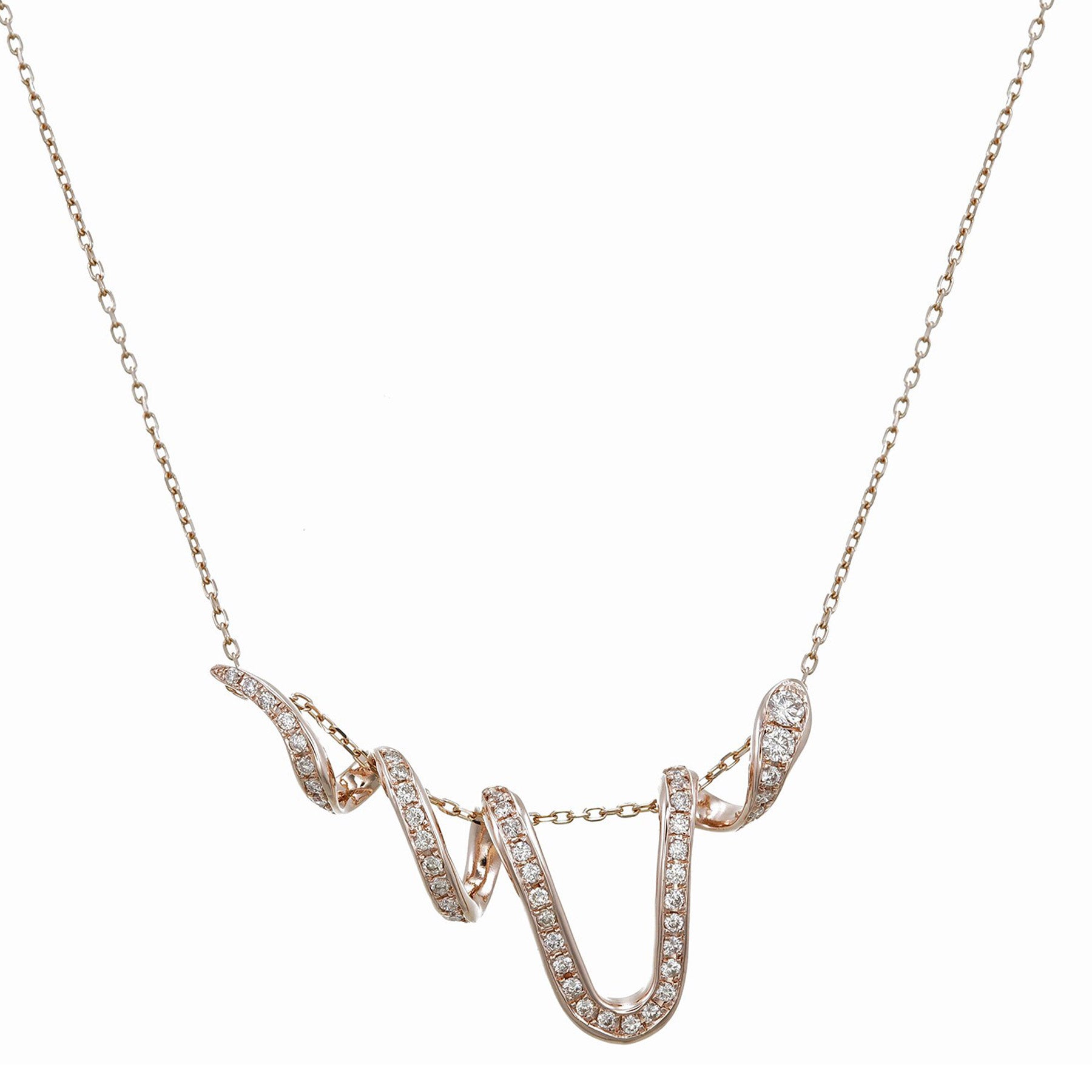 diamond snake pendant