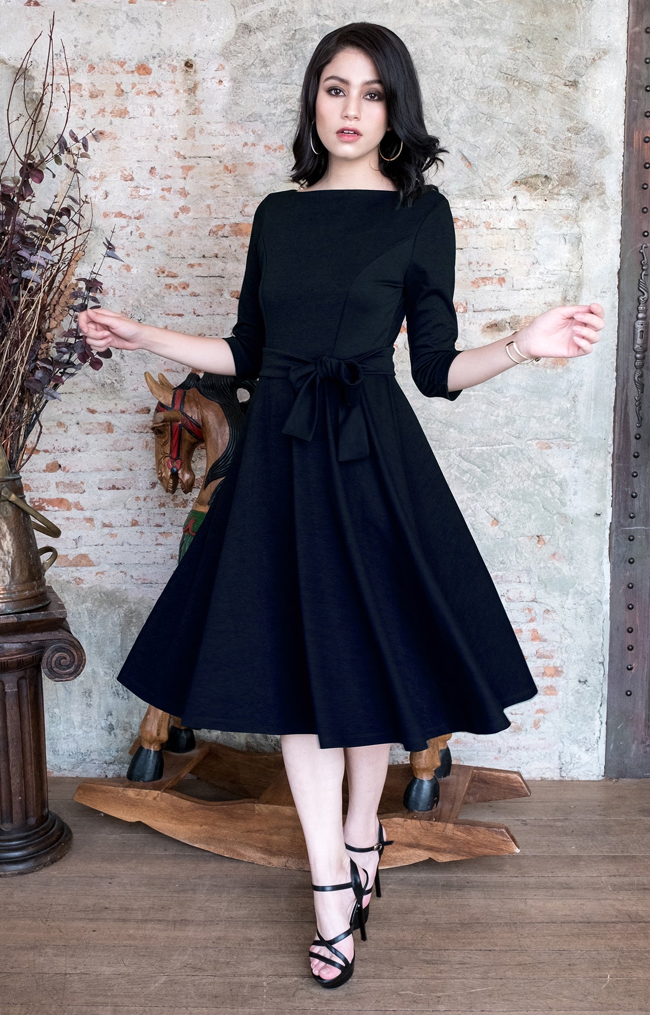 Formal Midi Dress With Sleeves on Sale ...