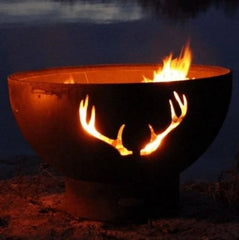 Antlers 36" Fire Pit by Fire Pit Art