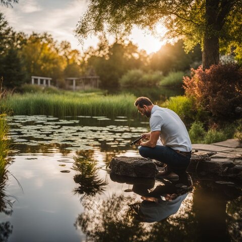 A pond owner considers DIY vs professional maintenance services.