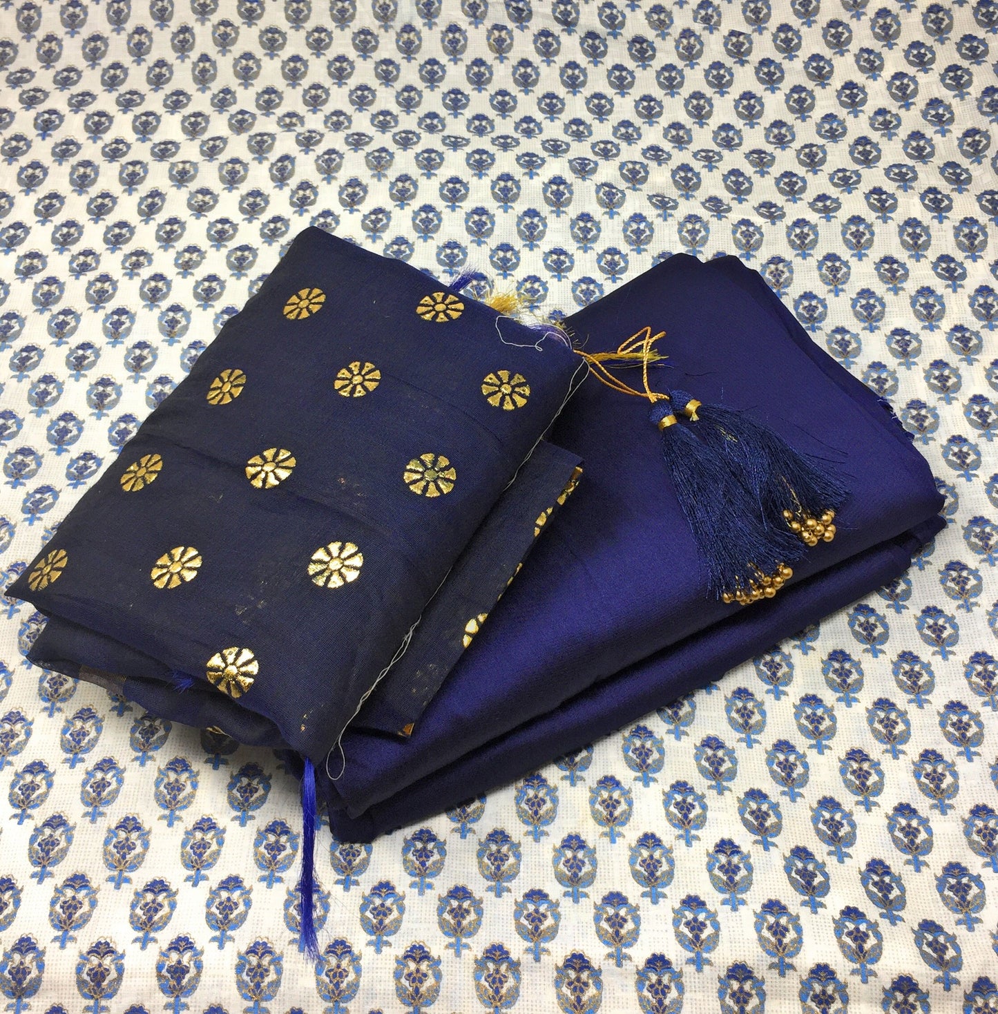 Cotton Dress Material with Dupatta Set