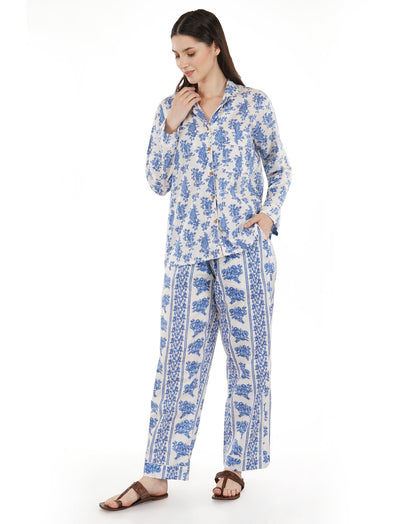 Singhvis Stardust Bloom Pajama Set Cotton