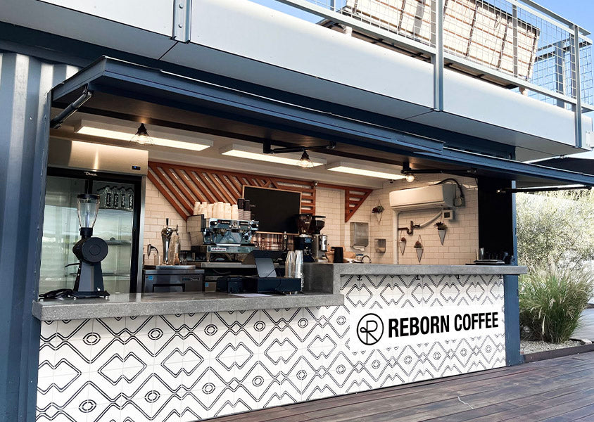 Reborn Coffee at the Manhattan Village Shopping Center Plaza