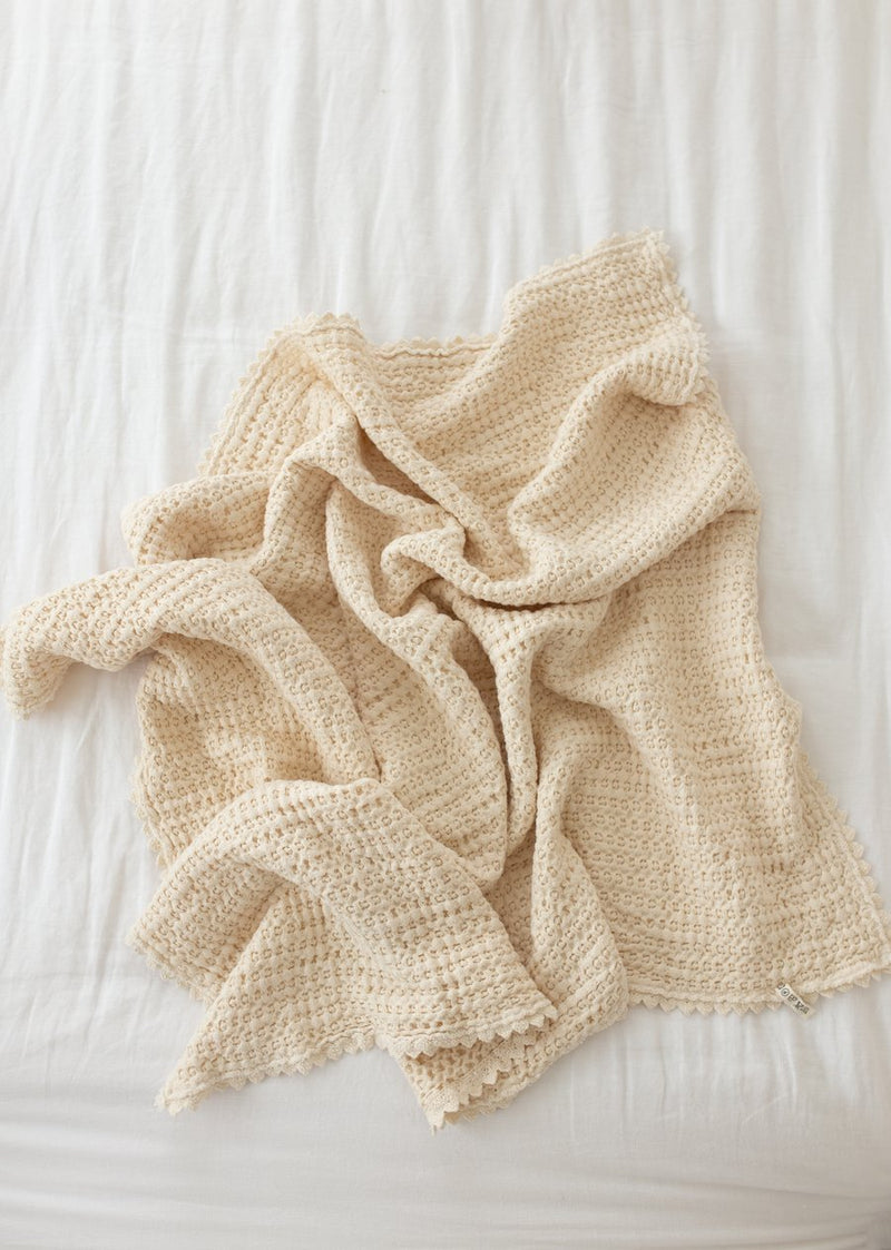 waffle swaddle blanket