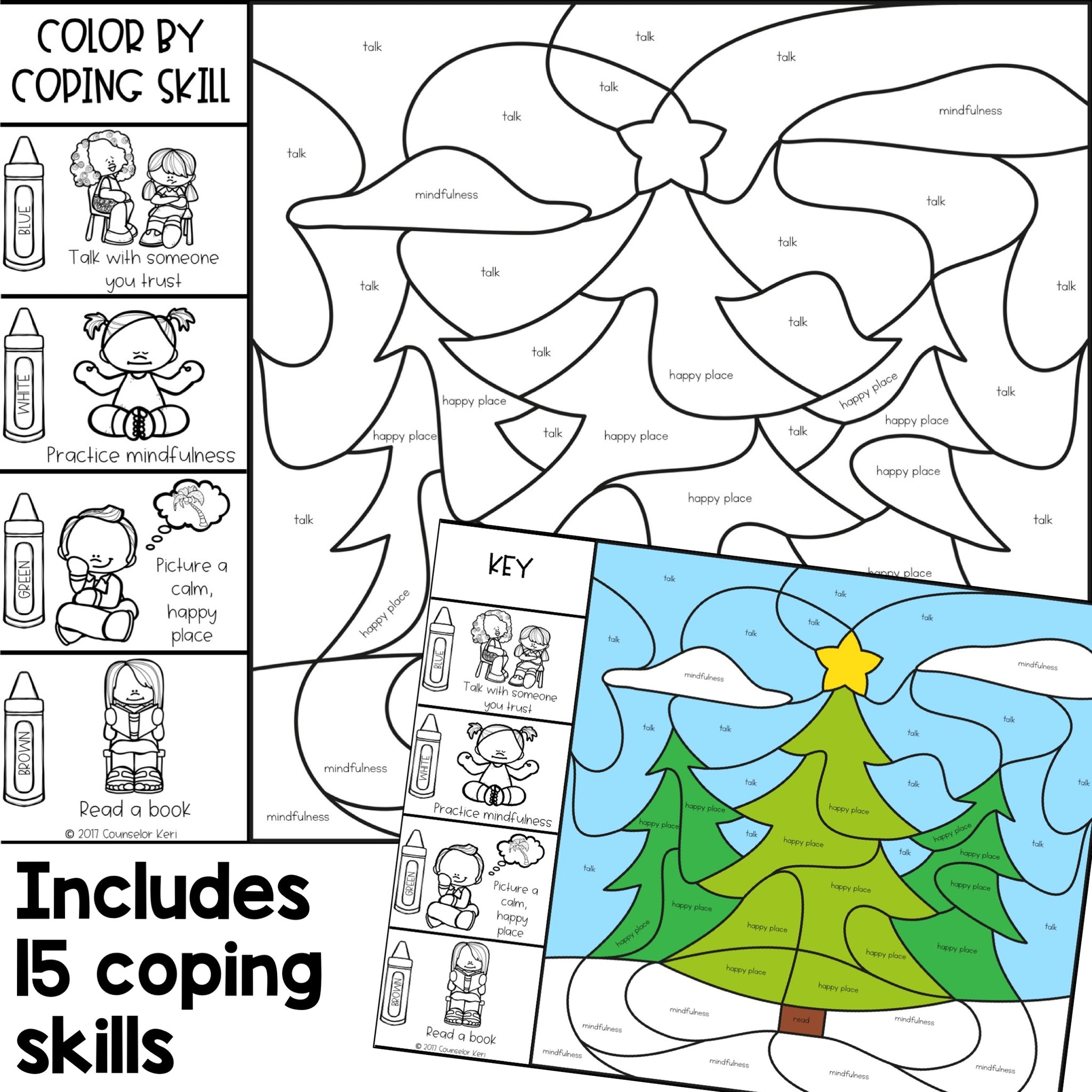 color-by-coping-skills-christmas-holiday-activity-elementary-school-co-counselor-keri