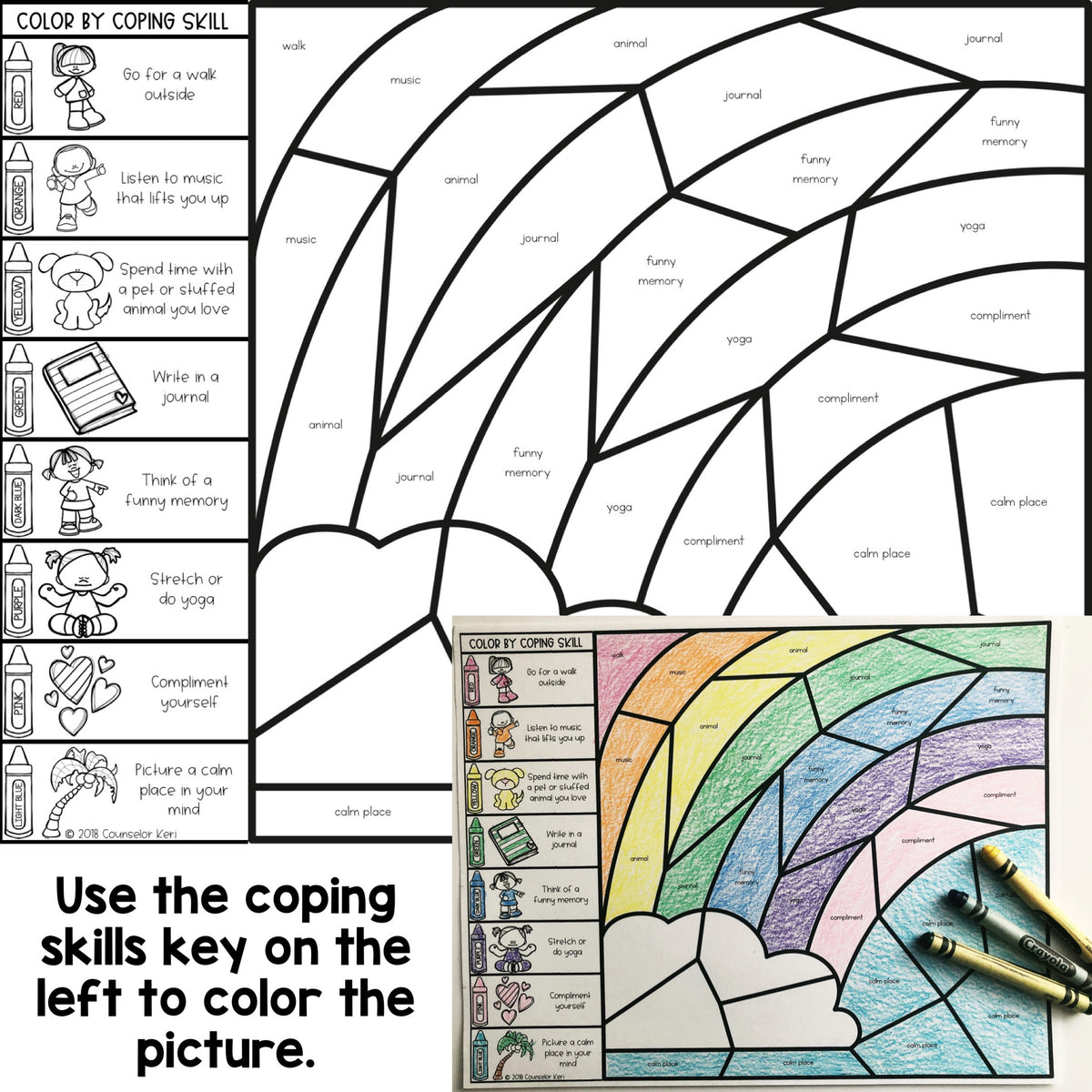 color-by-coping-skills-bundle-coping-skills-activities-counselor-keri