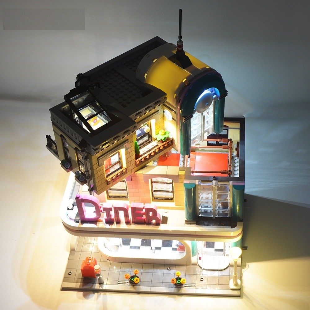 lego diner lights