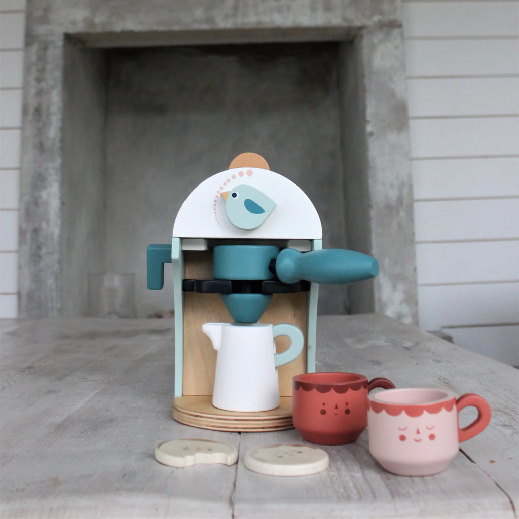 A toy coffee machine for the home corner