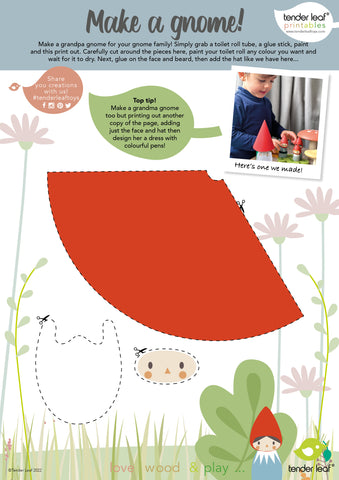 gnome activity printable