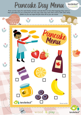 pancake recipe and free activity