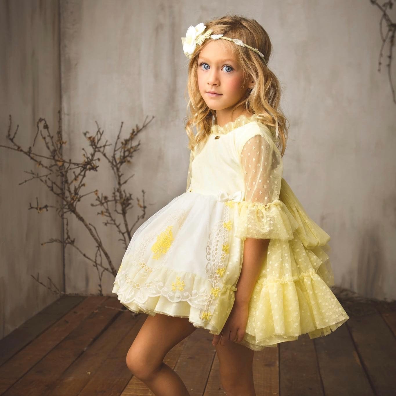 LA AMAPOLA - Joya Puffball Dress - Yellow – Bluebells Boutique