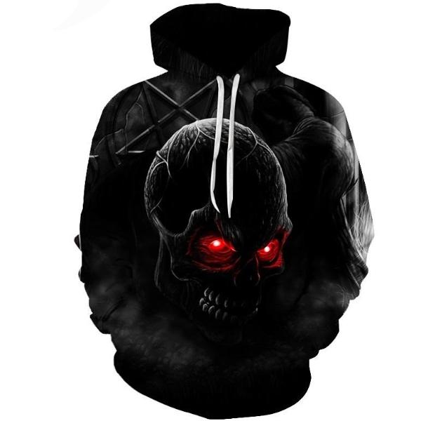 skull head hoodie