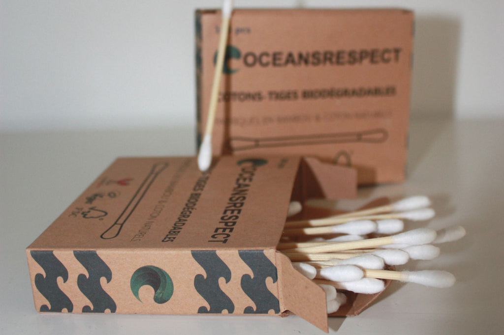 Oceansrespect eco-responsible bamboo cotton swabs