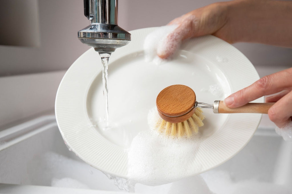 Tête interchangeable pour brosse à vaisselle en bambou réutilisable Oceansrespect