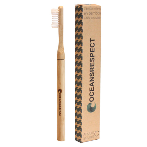 brosse à dents bambou rechargeable