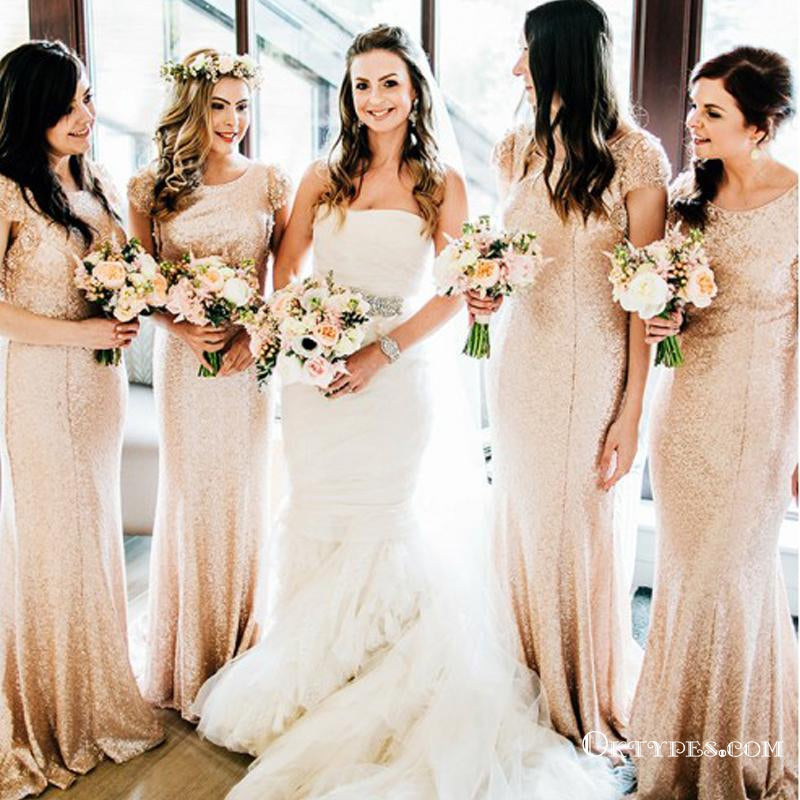 Rose Gold Beaded Bridesmaid Dress Deals ...