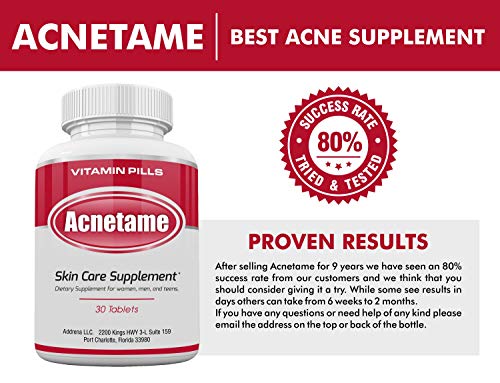 Acnetame 30 Ct Acne Pills Supplements For Acne Vitamin Treatment Tab Good Day Living