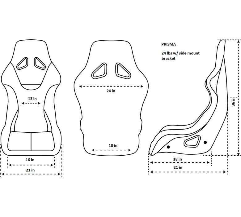 NRG PRISMA SEAT (Purple Alcantara) Drift HQ