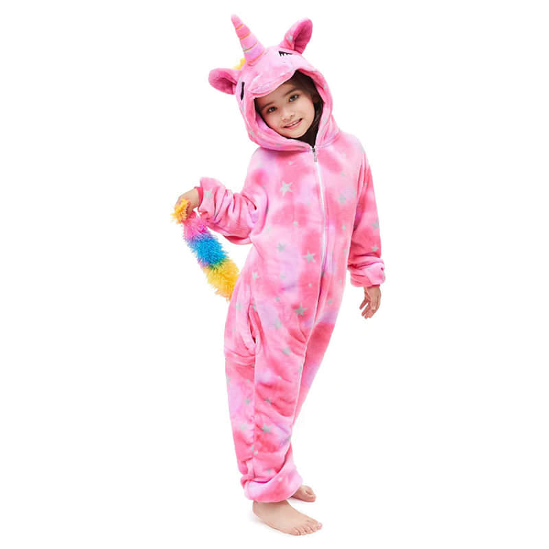 Vivid Cute Animal Cosplay Costume Pajamas for Kids