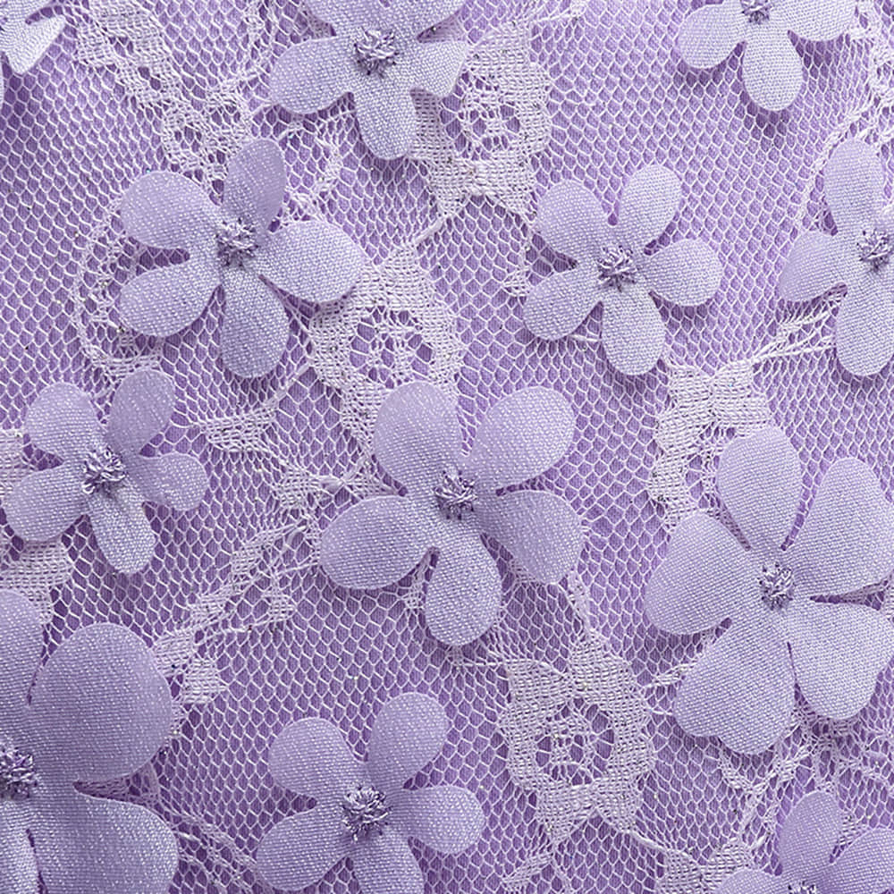 3D Flowers Embroidered on the Bodice