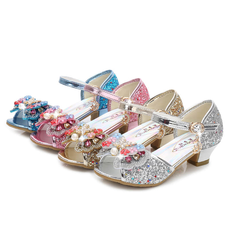 4 Colors Available for this Sweet Princess Wedding Sandals