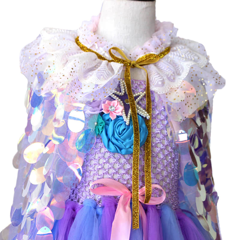 Multi Round Glitter Sequins Composed the Shining Cloak