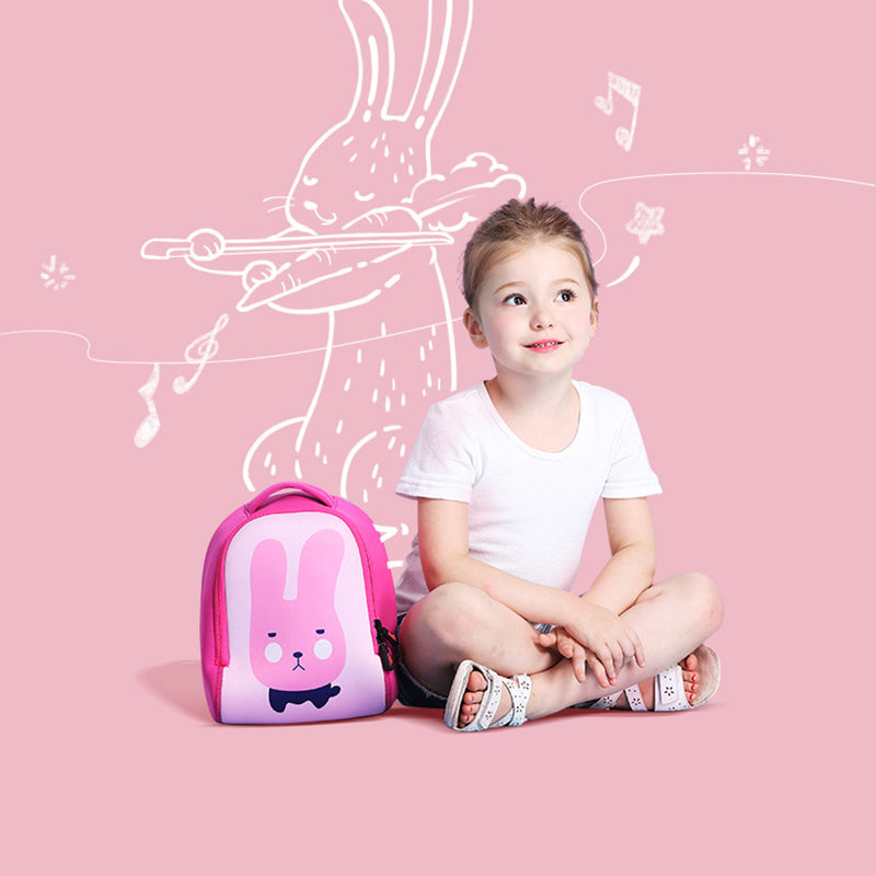 charming_rabbit_pattern_school_bag