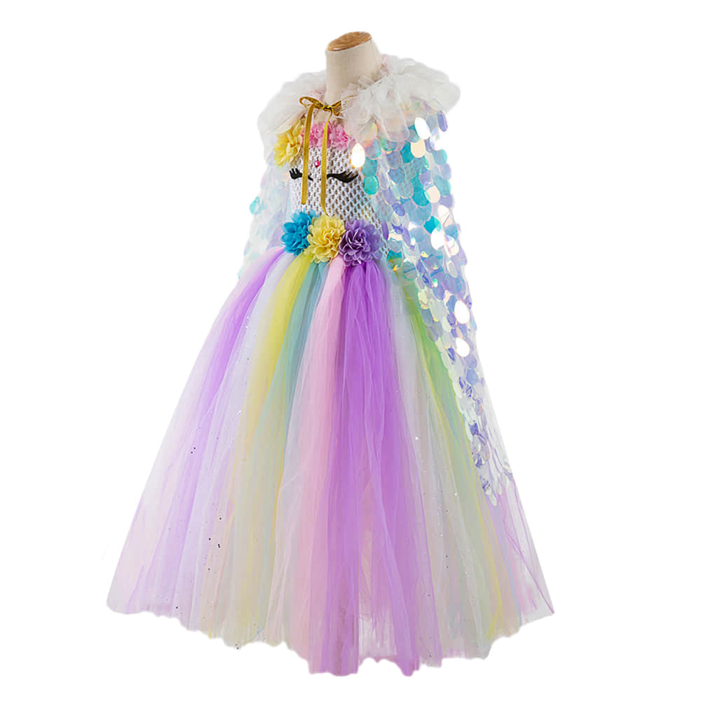 Gorgeous Kids Girls Dress up Costume Cape for Halloween