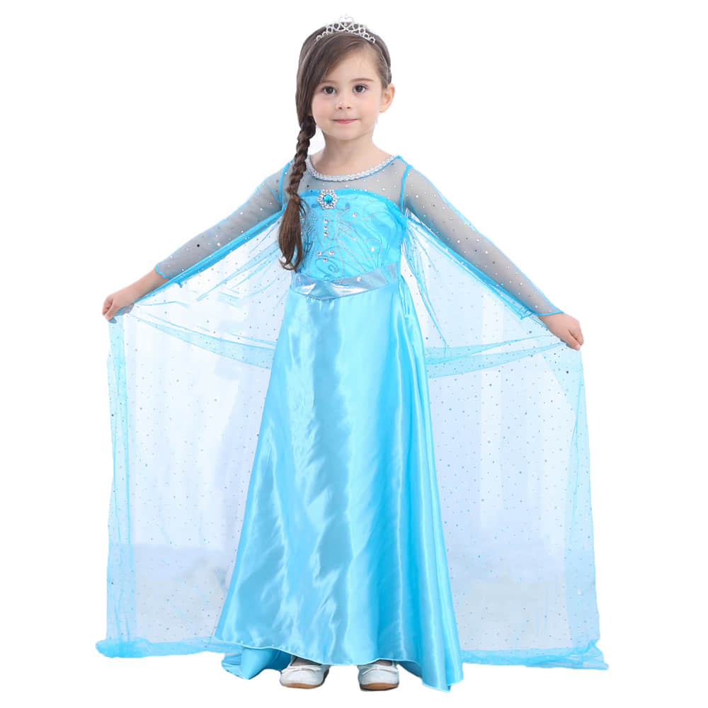 Frozen 2 Princess Elsa Classic Blue Dress 